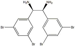 MESO-1,2-BIS(3,5-DIBROMOPHENYL)ETHANE-1,2-DIAMINE Struktur