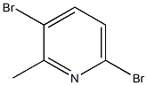 3,6-Dibromo-2-methylpyridine Struktur