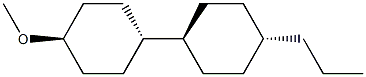 Trans-4-(trans-4-propylcyclohexyl)cyclohexyl methyl ether Struktur