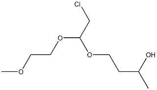 4-[2-chloro-1-(2-methoxyethoxy)ethoxy]butan-2-ol Struktur