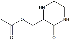 2-oxo-3-Piperazinylmethyl acetate Struktur