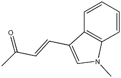 (E)-4-(1-methylindol-3-yl)but-3-en-2-one Struktur