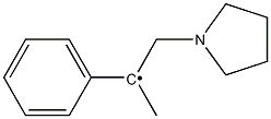 (S)-Methyl-(1-phenyl-2-pyrrolidin-1-yl-ethyl)- Struktur