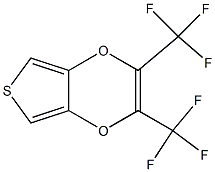 2,3-Bis-trifluoromethyl-thieno[3,4-b][1,4]dioxine- Struktur