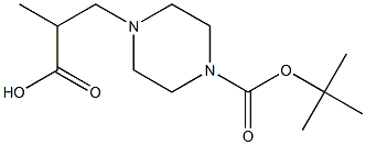 2-Methyl-3-(4-Boc-piperazin-1-yl)-propionic acid Struktur