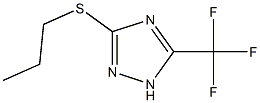 3-Propylsulfanyl-5-trifluoromethyl-[1,2,4]triazol- Struktur