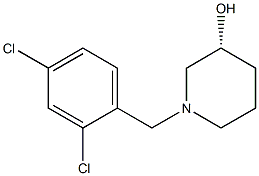 (3R)-1-(2,4-dichlorobenzyl)piperidin-3-ol Struktur