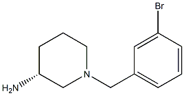 (3R)-1-(3-bromobenzyl)piperidin-3-amine Struktur