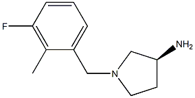 (3S)-1-(3-fluoro-2-methylbenzyl)pyrrolidin-3-amine Struktur