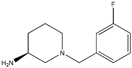 (3S)-1-(3-fluorobenzyl)piperidin-3-amine Struktur