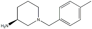 (3S)-1-(4-methylbenzyl)piperidin-3-amine Struktur