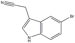 (5-bromo-1H-indol-3-yl)acetonitrile Struktur