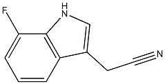 (7-fluoro-1H-indol-3-yl)acetonitrile Struktur