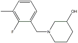 1-(2-fluoro-3-methylbenzyl)piperidin-3-ol Struktur