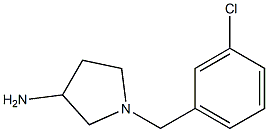 1-(3-chlorobenzyl)pyrrolidin-3-amine Struktur