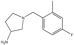 1-(4-fluoro-2-methylbenzyl)pyrrolidin-3-amine Struktur