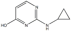 2-(cyclopropylamino)pyrimidin-4-ol Struktur