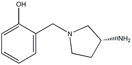 2-{[(3R)-3-aminopyrrolidin-1-yl]methyl}phenol Struktur