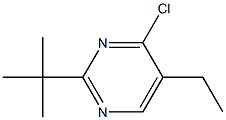 2-tert-butyl-4-chloro-5-ethylpyrimidine Struktur