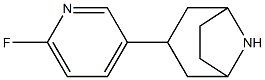 3-(6-fluoropyridin-3-yl)-8-azabicyclo[3.2.1]octane Struktur