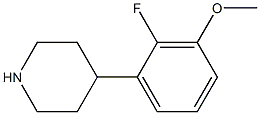 4-(2-fluoro-3-methoxyphenyl)piperidine Struktur