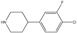 4-(4-chloro-3-fluorophenyl)piperidine Struktur