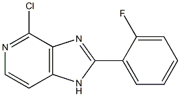 4-chloro-2-(2-fluorophenyl)-1H-imidazo[4,5-c]pyridine Struktur