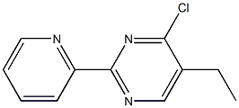 4-chloro-5-ethyl-2-pyridin-2-ylpyrimidine Struktur