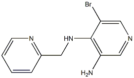 5-bromo-N4-(pyridin-2-ylmethyl)pyridine-3,4-diamine Struktur