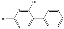 5-phenyl-2-sulfanylpyrimidin-4-ol Struktur