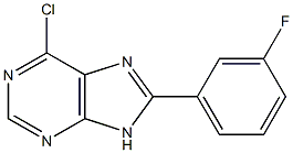 6-chloro-8-(3-fluorophenyl)-9H-purine Struktur