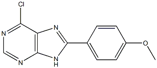 6-chloro-8-(4-methoxyphenyl)-9H-purine Struktur