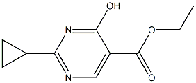 ethyl 2-cyclopropyl-4-hydroxypyrimidine-5-carboxylate Struktur