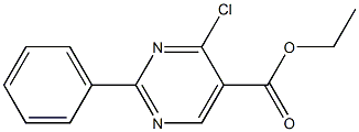 ethyl 4-chloro-2-phenylpyrimidine-5-carboxylate Struktur