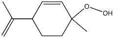 3-hydroperoxy-3-methyl-6-prop-1-en-2-yl-cyclohexene Struktur