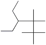 2,2,3,3-tetramethyl-4-ethylhexane Struktur