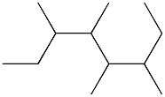 3,4,5,6-tetramethyloctane Struktur