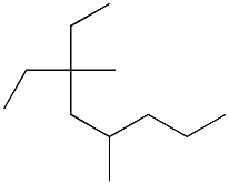 3,5-dimethyl-3-ethyloctane Struktur