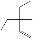 3-methyl-3-ethyl-1-pentene Struktur