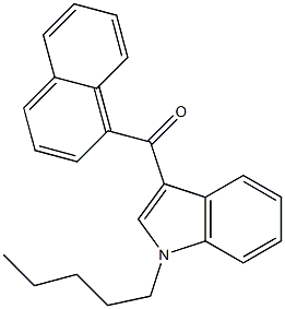 1-PHENTYL-3-(1-NAPHTHOYL)INDOLE Struktur