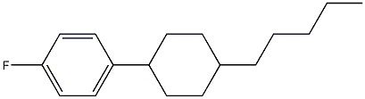 1-FLUORO-4-(4-PENTYLCYCLOHEXYL)BENZENE Struktur