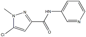 5-CHLORO-1-METHYL-N-PYRIDIN-3-YL-1H-PYRAZOLE-3-CARBOXAMIDE Struktur