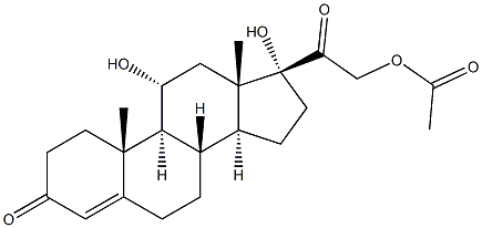 HYDROCORTISONE ACETATE MICRONISED STERILE Struktur