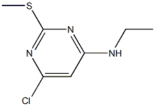 6-CHLORO-N-ETHYL-2-(METHYLTHIO)PYRIMIDIN-4-AMINE Struktur