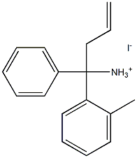 methylallylphenylbenzyl ammonium iodide Struktur