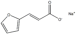 sodium 2-furanacrylate Struktur