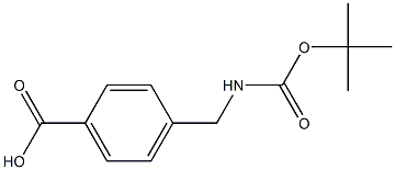 4-(N-BOC-AMINOMETHYL)BENZOIC ACID Struktur