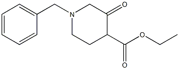 Ethyl 1-Benzylpiperidin-3-one-4-carboxylate Struktur