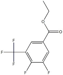 3,4-DIFLUORO-5-(TRIFLUOROMETHYL)BENZOIC ACID ETHYL ESTER Struktur