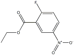 2-FLUORO-5-NITROBENZOIC ACID ETHYL ESTER Struktur